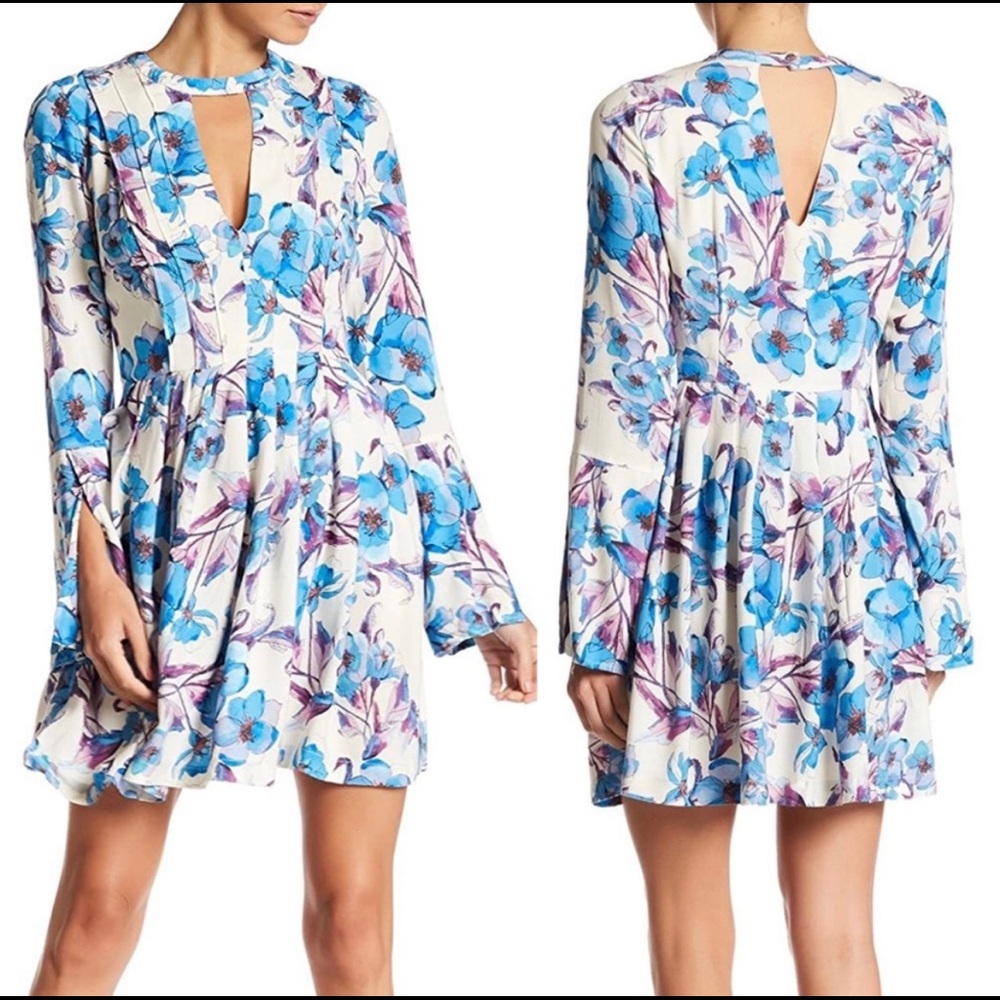 Free people floral print top
